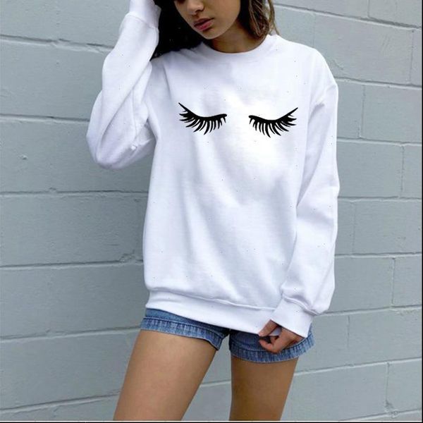 fashion eyelashes womens white sweatshirt makeup lashes mascara funny tumblr female comfortable graphic aesthetic sudaderas, Black
fashion eyelashes womens white sweatshirt makeup lashes mascara funny tumblr female comfortable graphic aesthetic sudaderas, Black