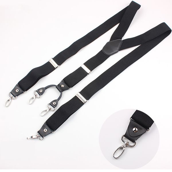 3 colors suspender adjustable elastic y shape clip-on mens suspenders 4 hooks clip pants braces women belt straps, Black;white
3 colors suspender adjustable elastic y shape clip-on mens suspenders 4 hooks clip pants braces women belt straps, Black;white