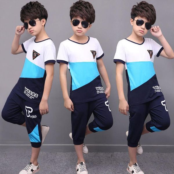kids sets boys summer children short sleeve t shirt pant two of childrens sport suit 4 11 ages clothing 7, White
kids sets boys summer children short sleeve t shirt pant two of childrens sport suit 4 11 ages clothing 7, White