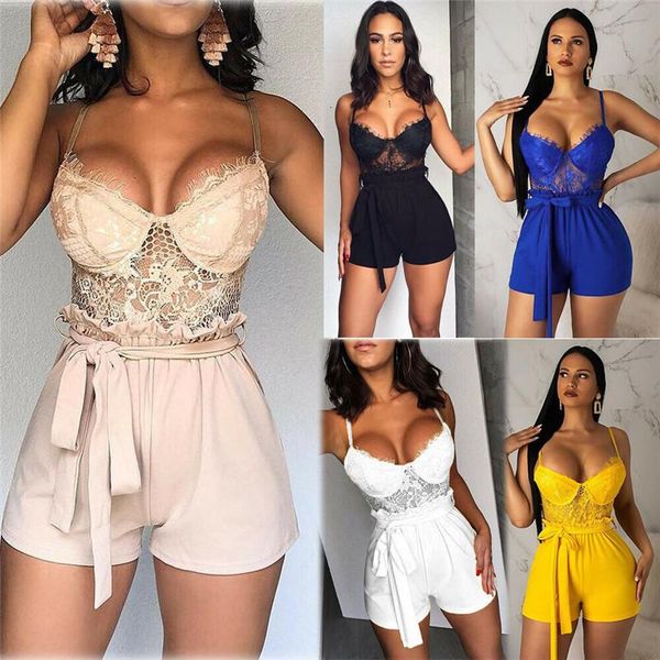 women holiday strap mini playsuit summer shorts jumpsuit lace playsuits, Black;white
women holiday strap mini playsuit summer shorts jumpsuit lace playsuits, Black;white