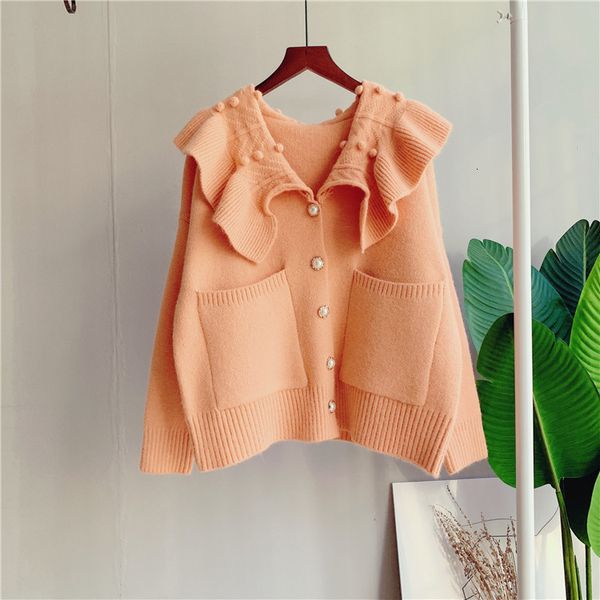 women's sweaters v-neck solid color stitching sweater cardigan women fashion pocket single-breasted loose knit jumpers female spri, White;black
women's sweaters v-neck solid color stitching sweater cardigan women fashion pocket single-breasted loose knit jumpers female spri, White;black