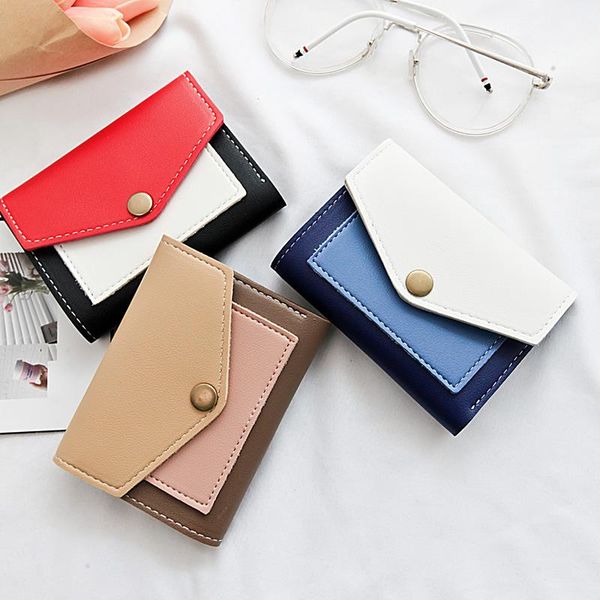 wallets 2021 wallet ladies short section korean fashion color matching mini tri-fold envelope women, Red;black
wallets 2021 wallet ladies short section korean fashion color matching mini tri-fold envelope women, Red;black