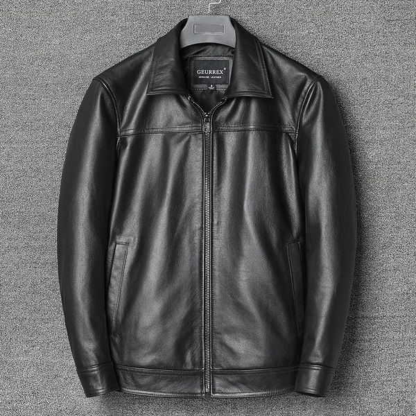 men's leather & faux 2021 man cowhide jacket genuine casual jackets real natural coat spring and autumn clothes size s-5xl, Black
men's leather & faux 2021 man cowhide jacket genuine casual jackets real natural coat spring and autumn clothes size s-5xl, Black