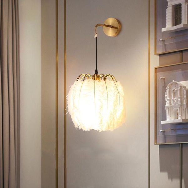 feather wall lamp modern minimalist bedroom living room background wall corridor warm and romantic light luxury
feather wall lamp modern minimalist bedroom living room background wall corridor warm and romantic light luxury