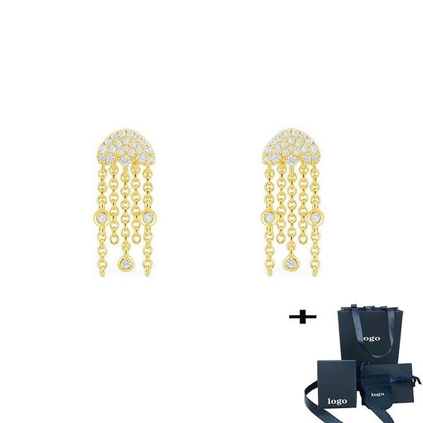 hoop & huggie women golden jellyfish suit shiny zircon earrings party gift summer 2021 novelty jewelry, Golden;silver
hoop & huggie women golden jellyfish suit shiny zircon earrings party gift summer 2021 novelty jewelry, Golden;silver