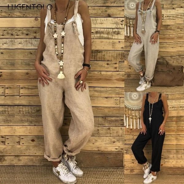 women's jumpsuits & rompers lugentolo jumpsuit women solid color autumn and winter cotton linen loose casual 3 plus size 5xl, Black;white
women's jumpsuits & rompers lugentolo jumpsuit women solid color autumn and winter cotton linen loose casual 3 plus size 5xl, Black;white