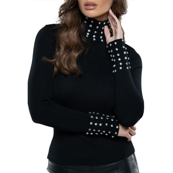 spring turtleneck sweater women beading pull femme pullovers jumper solid sweaters black slim pullover winter clothes, White;black
spring turtleneck sweater women beading pull femme pullovers jumper solid sweaters black slim pullover winter clothes, White;black