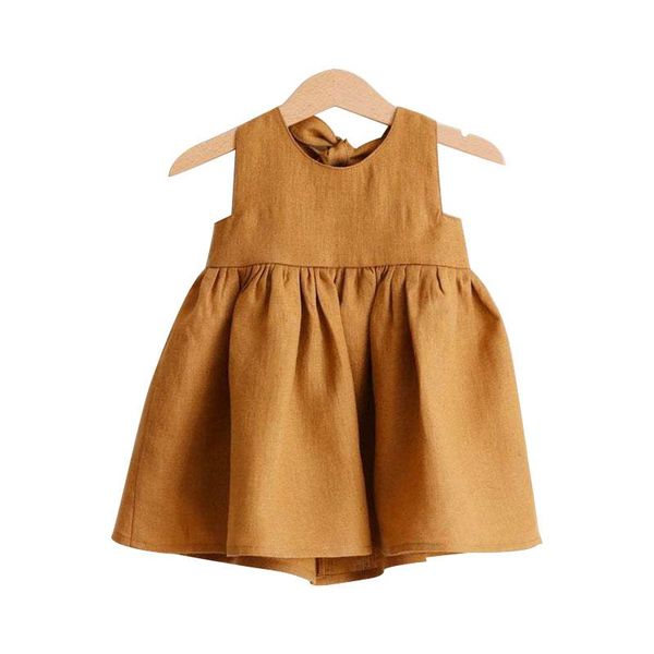 girl's dresses baby girl casual fashion summer kids sleeveless backless party clothes children korean simple solid color vestidos, Red;yellow
girl's dresses baby girl casual fashion summer kids sleeveless backless party clothes children korean simple solid color vestidos, Red;yellow