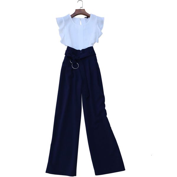 women's fashionable suit temper lotus leaf chiffon shirt high waist pants wide leg 2 female ensemble zk4w, White
women's fashionable suit temper lotus leaf chiffon shirt high waist pants wide leg 2 female ensemble zk4w, White