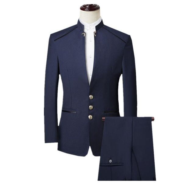 men's suits & blazers brand men big size chinese mandarin collar mens suit slim fit blazer wedding terno tuxedo 3 pieces sets, White;black
men's suits & blazers brand men big size chinese mandarin collar mens suit slim fit blazer wedding terno tuxedo 3 pieces sets, White;black