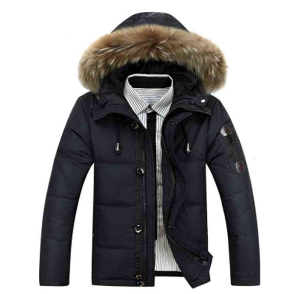 new winter men down jacket big size 3xl 4xl real fur collar hooded white duck thick s warm coat, Black 
new winter men down jacket big size 3xl 4xl real fur collar hooded white duck thick s warm coat, Black