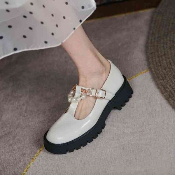 dress shoes sweet college-style patent leather pearl chain shoes loose mary jane feminine 17zm, Black
dress shoes sweet college-style patent leather pearl chain shoes loose mary jane feminine 17zm, Black