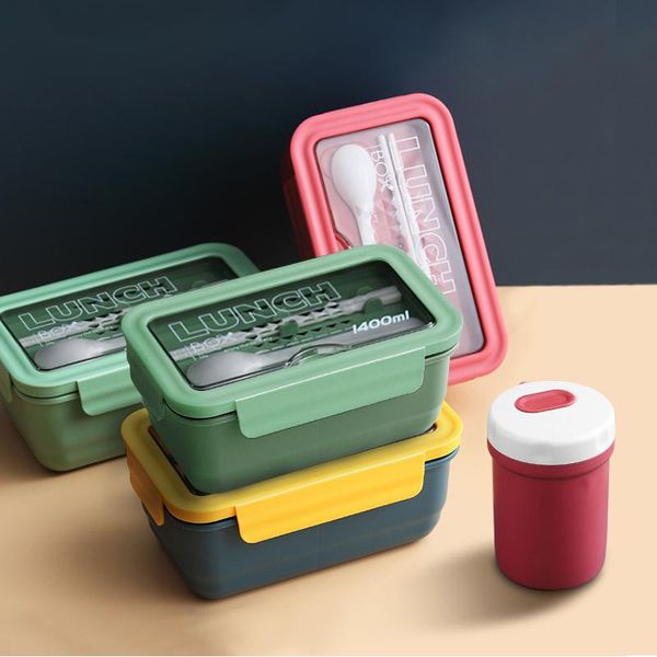 dinnerware sets 1400ml bento lunch box for kids 3 compartments microwave portable leakproof storage container with tableware
dinnerware sets 1400ml bento lunch box for kids 3 compartments microwave portable leakproof storage container with tableware