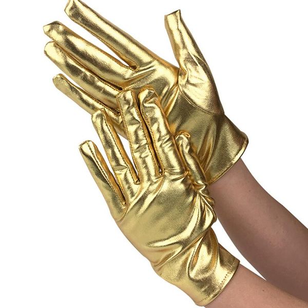 five fingers gloves 1 pair silvery wrist length latex women wet look fake leather metallic glove evening party stage performance mitten, Blue;gray
five fingers gloves 1 pair silvery wrist length latex women wet look fake leather metallic glove evening party stage performance mitten, Blue;gray