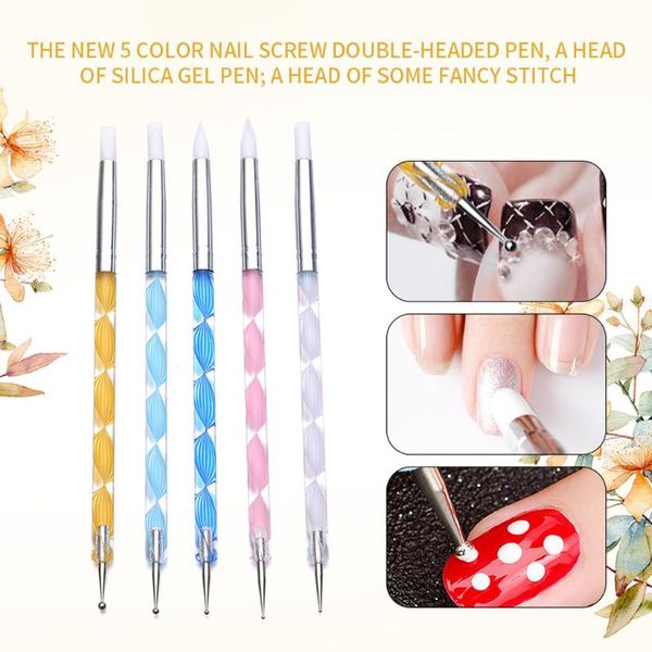 nail art kits 5pc dual-ended dotting pen rhinestone picker silica gel spiral pencil studs wax manicure diy
nail art kits 5pc dual-ended dotting pen rhinestone picker silica gel spiral pencil studs wax manicure diy