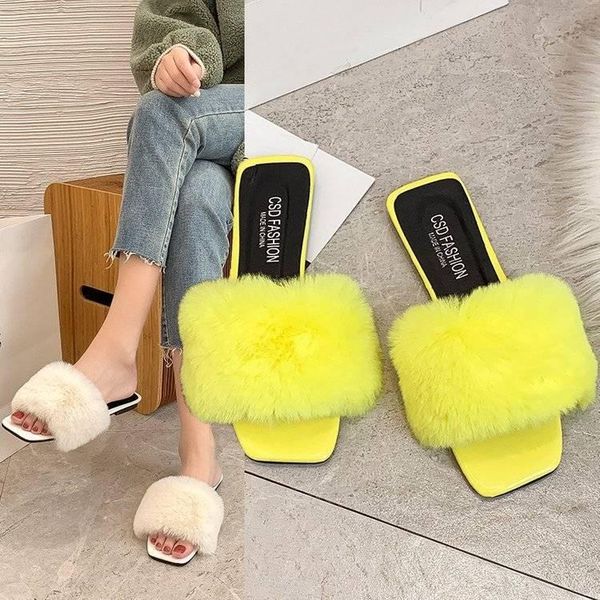 slippers women summer furry fur flat non-slip solid real slides fluffy ladies shoes woman home slipper, Black
slippers women summer furry fur flat non-slip solid real slides fluffy ladies shoes woman home slipper, Black