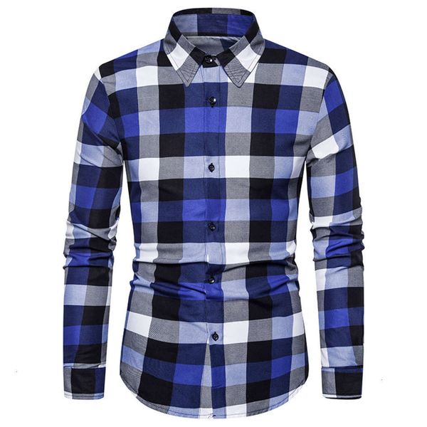 2021 spring and autumn new casual slim long sleeve lattice printing large men's shirt, White;black
2021 spring and autumn new casual slim long sleeve lattice printing large men's shirt, White;black