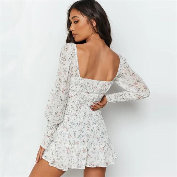 casual dresses women ruffles dress summer backless stylish floral square collar ruched slim long puff sleeve chiffon mini sundress, Black;gray
casual dresses women ruffles dress summer backless stylish floral square collar ruched slim long puff sleeve chiffon mini sundress, Black;gray
