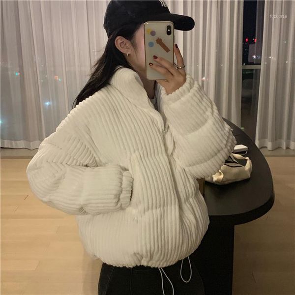 women's down & parkas zipper thin lightweight casual corduroy jacket coat with pockets loose solid color cotton-padded clothes, Black
women's down & parkas zipper thin lightweight casual corduroy jacket coat with pockets loose solid color cotton-padded clothes, Black