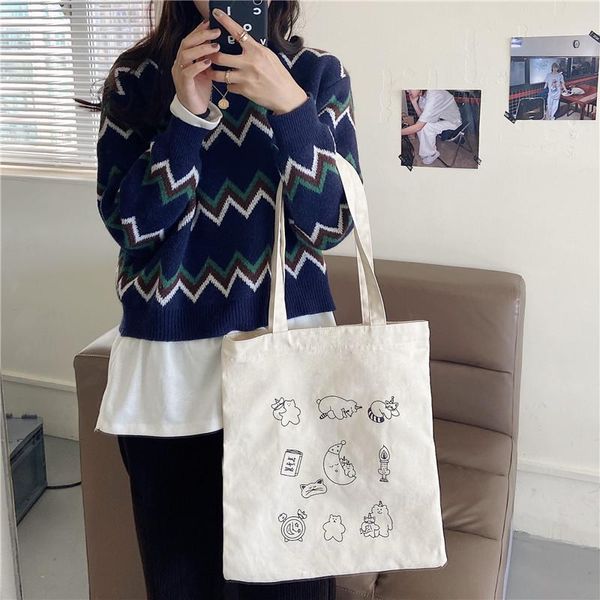 evening bags large capacity women reusable shopping cartoon printing ladies canvas shoulder bag fashion student girls travel casual tote
evening bags large capacity women reusable shopping cartoon printing ladies canvas shoulder bag fashion student girls travel casual tote