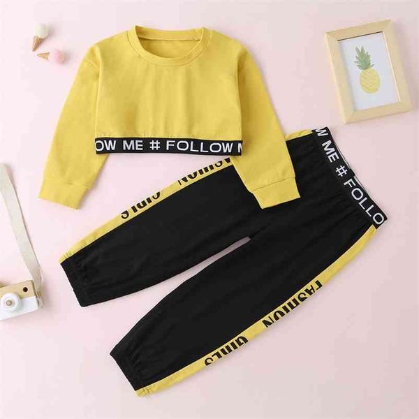 winter children sets casual girls long sleeve o neck letter t-shirt patchwork black pants clothes 18m-6t 210629, White
winter children sets casual girls long sleeve o neck letter t-shirt patchwork black pants clothes 18m-6t 210629, White