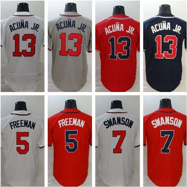 custom 2020 ronald acuna jr. jersey atlanta ozzie albies freddie an dansby swanson marcell ozuna mcgriff austin brave baseball jersey, Blue;black
custom 2020 ronald acuna jr. jersey atlanta ozzie albies freddie an dansby swanson marcell ozuna mcgriff austin brave baseball jersey, Blue;black