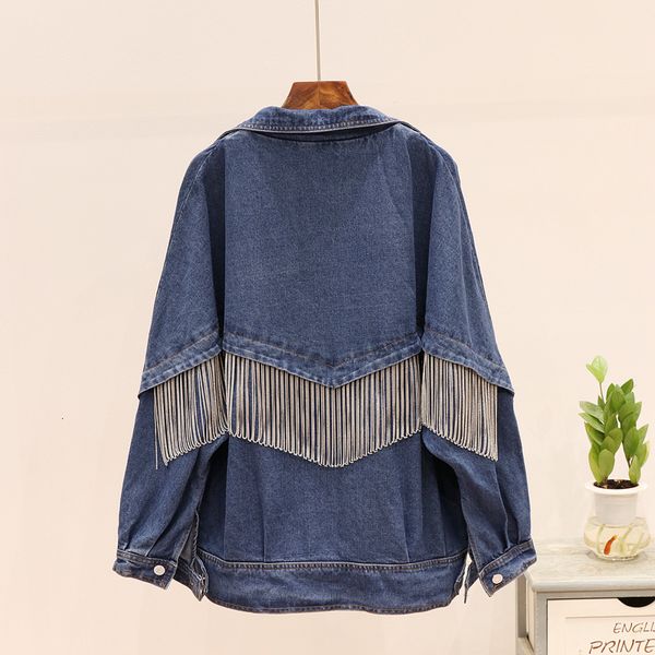 chain tassel denim harajuku casual bomber jacket spring autumn oversized loose vintage basic women jeans coat hkjd, Black;brown
chain tassel denim harajuku casual bomber jacket spring autumn oversized loose vintage basic women jeans coat hkjd, Black;brown