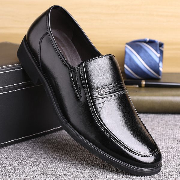 junst four seasons classic men's business dress leather shoes single fashion overshoot dad's, Black
junst four seasons classic men's business dress leather shoes single fashion overshoot dad's, Black