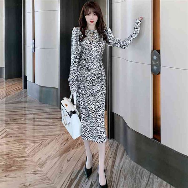 autumn retro leopard print slim french dress polyester office lady sheath zippers knee-length regular full 210603, Black;gray
autumn retro leopard print slim french dress polyester office lady sheath zippers knee-length regular full 210603, Black;gray