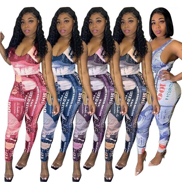 jumpsuits sleeveless backless slim clothes summer v neck fashion women rompers money pattern womens, Black;white
jumpsuits sleeveless backless slim clothes summer v neck fashion women rompers money pattern womens, Black;white