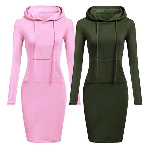 women's hoodies & sweatshirts winter women long sleeve hood dress solid color pockets hoodie spring autumn thermal casual, Black
women's hoodies & sweatshirts winter women long sleeve hood dress solid color pockets hoodie spring autumn thermal casual, Black