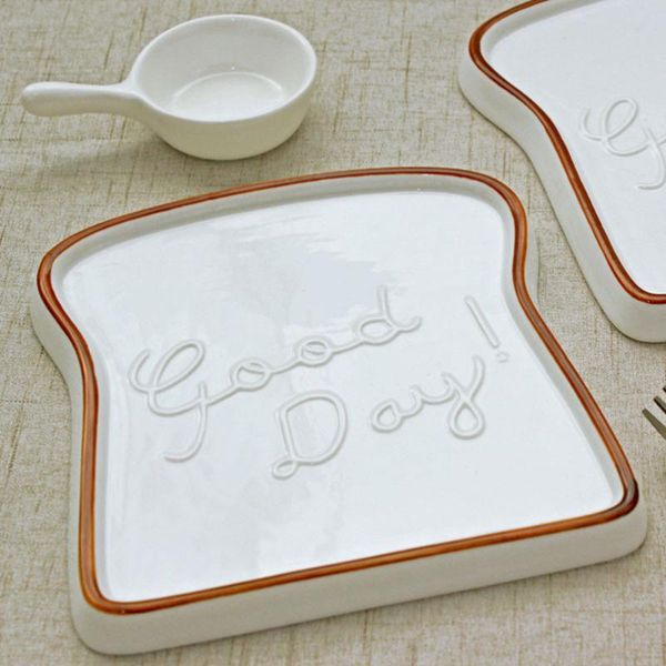 dishes & plates creative ceramic toast shaped dinner plate porcelain bread salad dessert morning dish for kitchen party restaurant (coffee
dishes & plates creative ceramic toast shaped dinner plate porcelain bread salad dessert morning dish for kitchen party restaurant (coffee