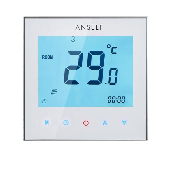 smart home control 5a 110-230v weekly programmable lcd display touch screen water / electric heating thermostat room temperature controller
smart home control 5a 110-230v weekly programmable lcd display touch screen water / electric heating thermostat room temperature controller