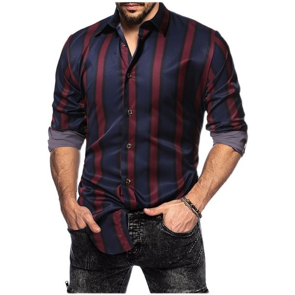 broad stripes of the vintage style big smooth dress oversize green red fashion shirts men 2021 new zu2o, White;black
broad stripes of the vintage style big smooth dress oversize green red fashion shirts men 2021 new zu2o, White;black