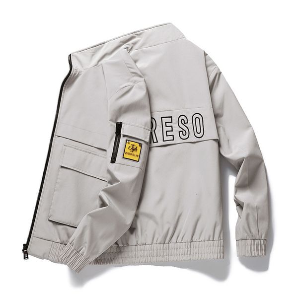 spring and autumn thin men's lapel letter slim coat large casual jacket men, Black;brown
spring and autumn thin men's lapel letter slim coat large casual jacket men, Black;brown