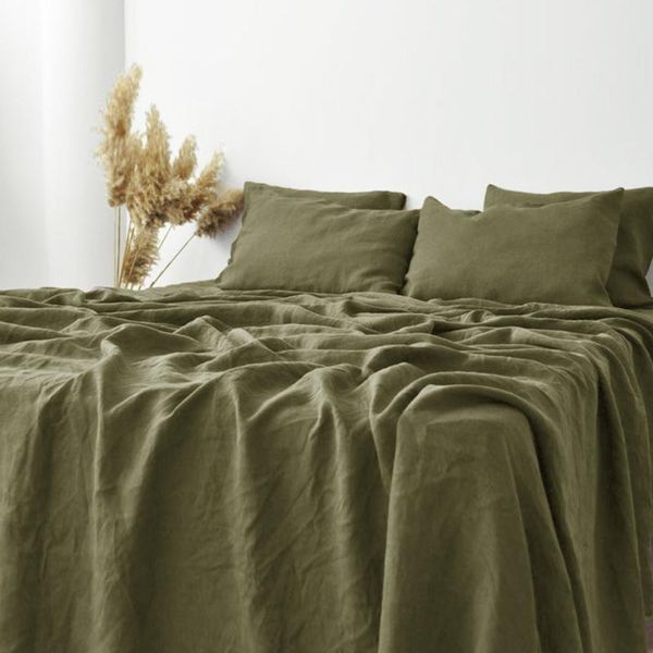 sheets & sets natural washed linen flax flat bed sheet set twin king queen size lines cover bedding solid color right-angle
sheets & sets natural washed linen flax flat bed sheet set twin king queen size lines cover bedding solid color right-angle