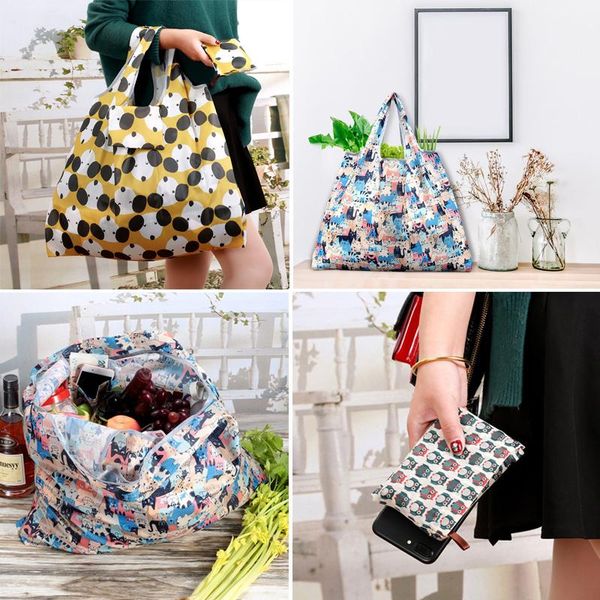 storage bags green reusable foldable polyester handbag women florist printed shopping shoulder bag tote summer waterproof approx 58x68cm
storage bags green reusable foldable polyester handbag women florist printed shopping shoulder bag tote summer waterproof approx 58x68cm