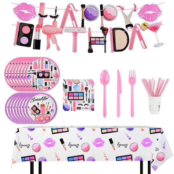 disposable dinnerware spa make up birthday theme party decoration tableware paper cup plate napkin banner wedding event girl supplies
disposable dinnerware spa make up birthday theme party decoration tableware paper cup plate napkin banner wedding event girl supplies