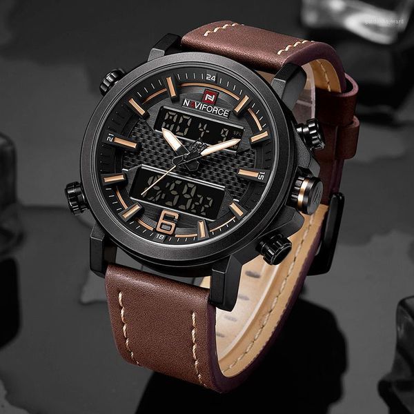 wristwatches 2021 naviforce men sports watches fashion men's quartz digital leather waterproof wrist watch relogio masculin, Slivery;brown
wristwatches 2021 naviforce men sports watches fashion men's quartz digital leather waterproof wrist watch relogio masculin, Slivery;brown