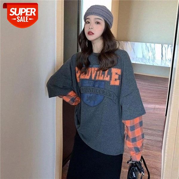 tshirt women long sleeve t shirt o neck fake two pieces loose casual shirt tee girl harajuku letter printed bottoming #ap0z, White
tshirt women long sleeve t shirt o neck fake two pieces loose casual shirt tee girl harajuku letter printed bottoming #ap0z, White