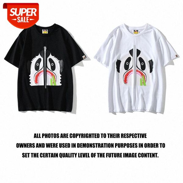 japanese brand shark head panda fake zipper t-shirt for men and women casual short sleeves #fk3d, White;black
japanese brand shark head panda fake zipper t-shirt for men and women casual short sleeves #fk3d, White;black