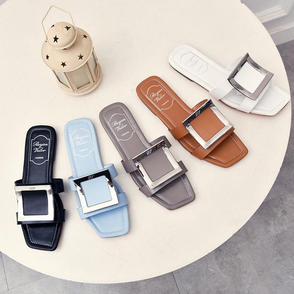 slippers 2021 summer woman cany color metal decoration beach indoor outdoor flip flops women cozy slides big size, Black
slippers 2021 summer woman cany color metal decoration beach indoor outdoor flip flops women cozy slides big size, Black