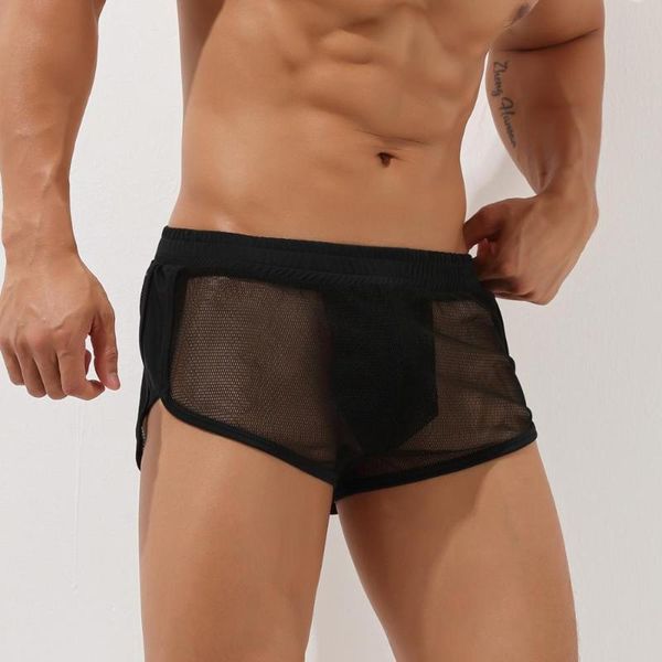 men's shorts male home casual trunks pyjama mesh very thin inner lined a u pouch pajama wear, White;black
men's shorts male home casual trunks pyjama mesh very thin inner lined a u pouch pajama wear, White;black