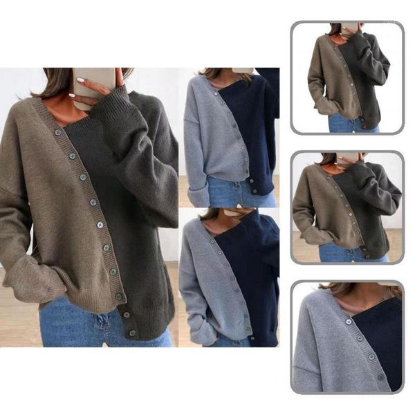 women's sweaters knitted soft irregular oblique buttons lady sweater for work, White;black
women's sweaters knitted soft irregular oblique buttons lady sweater for work, White;black