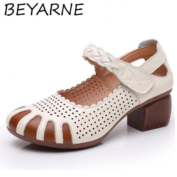 sandals beyarneroman style spell color soft cowhide hollow breathable woman high heel shoes non-slip comfortable fashionshoe, Black
sandals beyarneroman style spell color soft cowhide hollow breathable woman high heel shoes non-slip comfortable fashionshoe, Black
