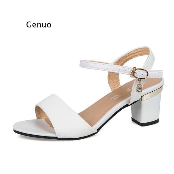sandals 42 size rhinestone drop high heels women summer shoes fashion buckle strap square heel white open toe, Black
sandals 42 size rhinestone drop high heels women summer shoes fashion buckle strap square heel white open toe, Black
