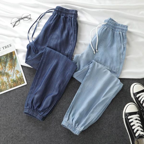women's pants & capris 2021 women soft jeans loose jogging solid high waist drawstring trousers casual pant female streetwear, Black;white
women's pants & capris 2021 women soft jeans loose jogging solid high waist drawstring trousers casual pant female streetwear, Black;white