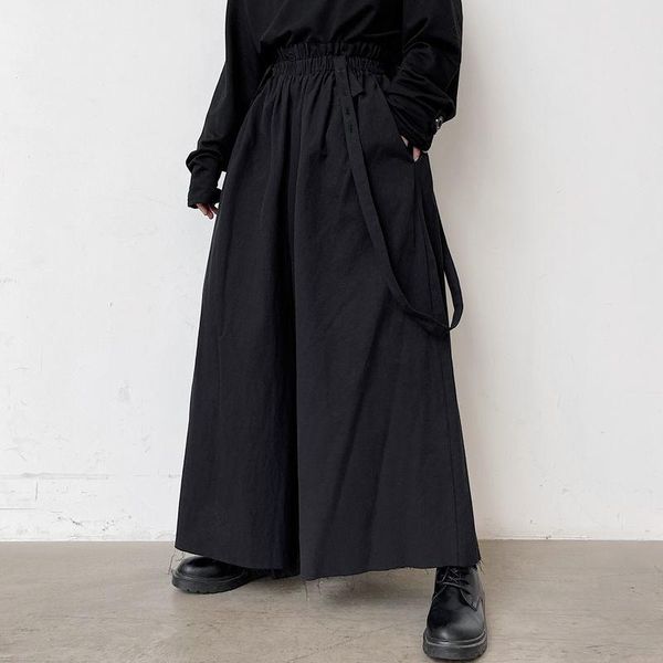 men's pants wear 2021 autumn black wide leg for couple elastic waist causal big trousers male belt
men's pants wear 2021 autumn black wide leg for couple elastic waist causal big trousers male belt