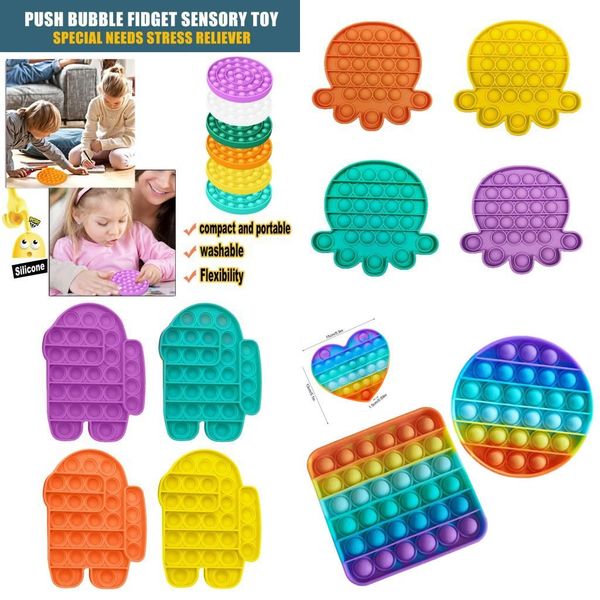 dhl 20 styles push bubble fidget sensory toy autism special needs stress reliever toys kids funny antistress fidget toys
dhl 20 styles push bubble fidget sensory toy autism special needs stress reliever toys kids funny antistress fidget toys