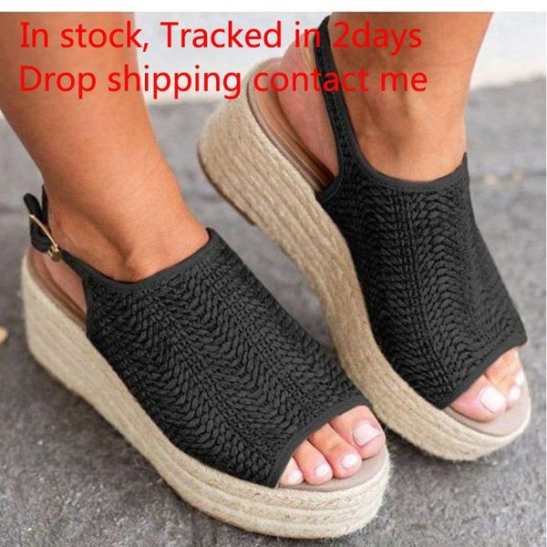 summer women sandals peep toe platform sandals with 6cm wedges shoes women summer high heels shoes, Black
summer women sandals peep toe platform sandals with 6cm wedges shoes women summer high heels shoes, Black
